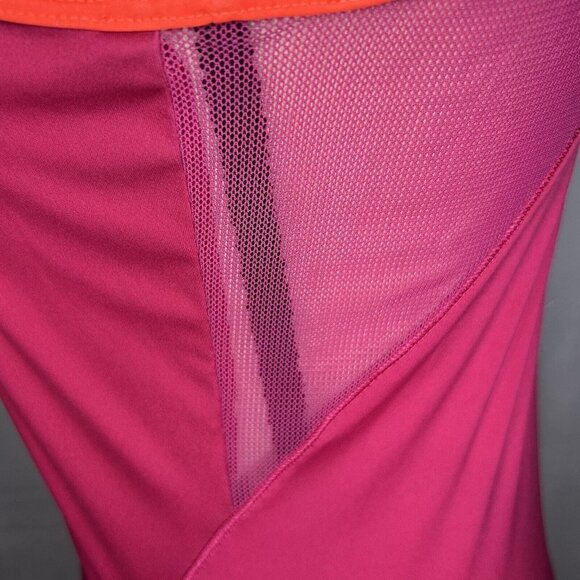 Adidas ADIZERO Formation Mesh Racerback Tank Top Womens Sz S Hot Pink / Orange - Picture 7 of 9